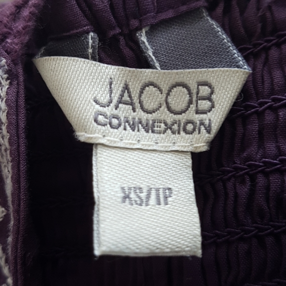 Jacob dark purple embroidered babydoll - Picture 8 of 11